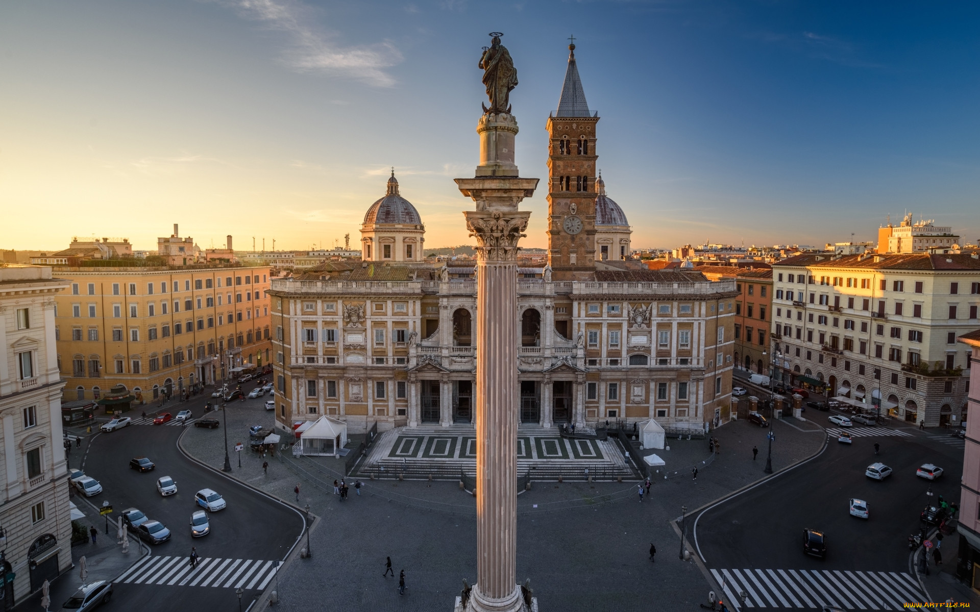 Рим Италия Церковь на площади